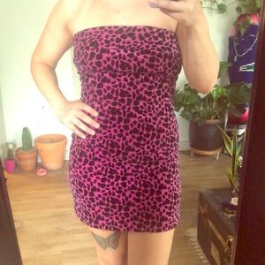 Betsey Johnson Velvet Leopard Dress
